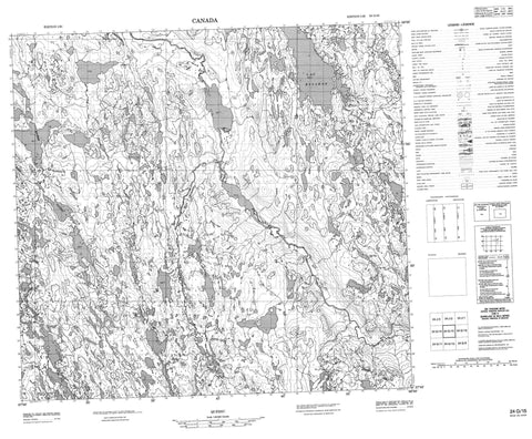 024G15  Canadian topographic map, 1:50,000 scale