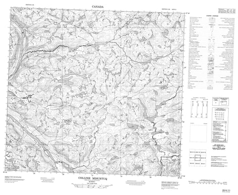 024H11 Colline Misurtuq Canadian topographic map, 1:50,000 scale