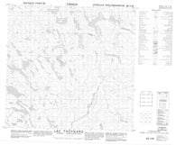 024I15 Lac Thoynard Canadian topographic map, 1:50,000 scale