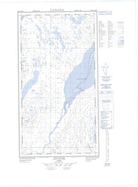 024K01E Kuujjuaq Canadian topographic map, 1:50,000 scale