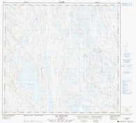 024K03 Lac Thevenet Canadian topographic map, 1:50,000 scale