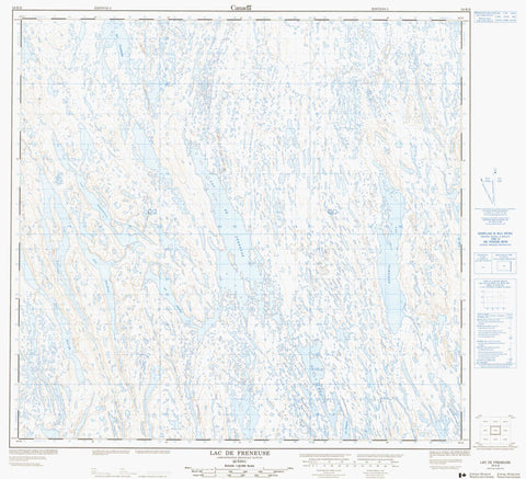 024K06 Lac De Freneuse Canadian topographic map, 1:50,000 scale