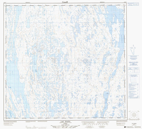 024K07 Lac Diana Canadian topographic map, 1:50,000 scale