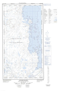 024K09W Anchor Island Canadian topographic map, 1:50,000 scale