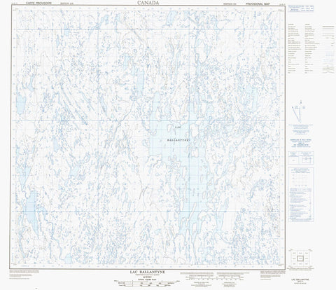 024K11 Lac Ballantyne Canadian topographic map, 1:50,000 scale