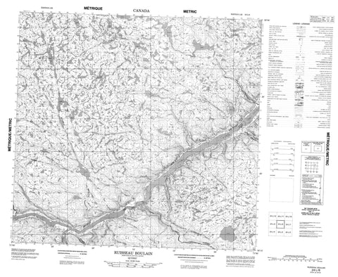 024L06 Ruisseau Boulain Canadian topographic map, 1:50,000 scale