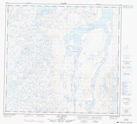 024L08 Lac Dusay Canadian topographic map, 1:50,000 scale