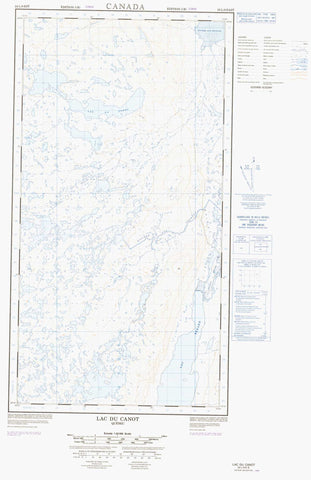 024L09E Lac Du Canot Canadian topographic map, 1:50,000 scale