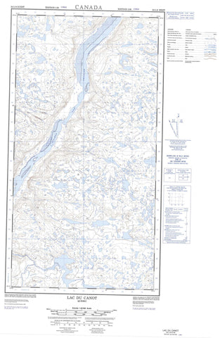 024L09W Lac Du Canot Canadian topographic map, 1:50,000 scale