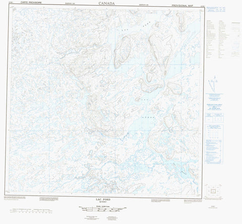 024M01 Lac Ford Canadian topographic map, 1:50,000 scale