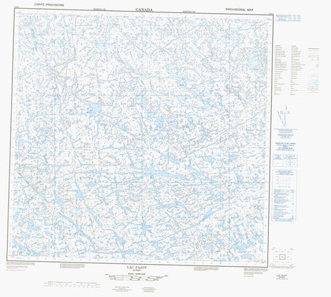 024M02 Lac Pajot Canadian topographic map, 1:50,000 scale