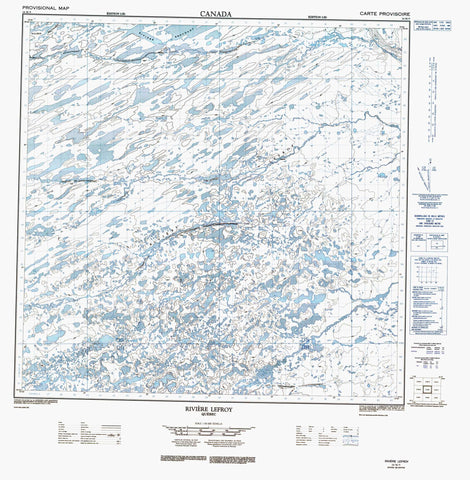 024M09 Lac Lefroy Canadian topographic map, 1:50,000 scale