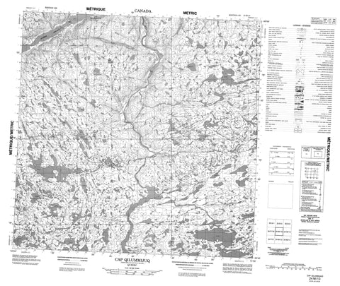 024M13 Cap Qilummijuq Canadian topographic map, 1:50,000 scale