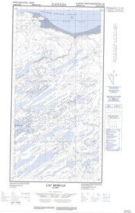 024M16E Lac Morgan Canadian topographic map, 1:50,000 scale