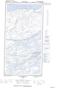 024M16W Lac Morgan Canadian topographic map, 1:50,000 scale