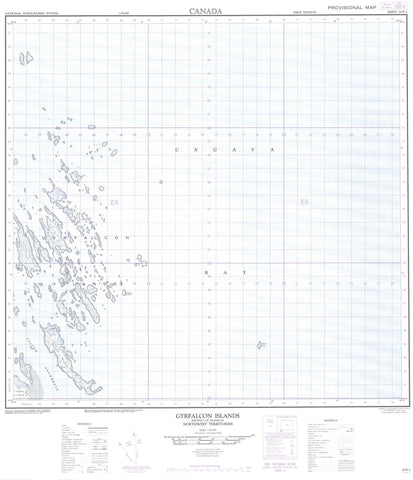 024N02 Gyrfalcon Islands Canadian topographic map, 1:50,000 scale