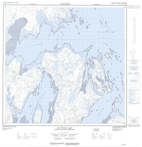 024N03 Ikattok Bay Canadian topographic map, 1:50,000 scale