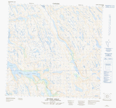 024P03 Riviere Abrat Canadian topographic map, 1:50,000 scale