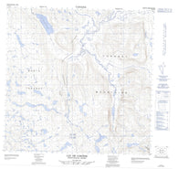 024P10 Lac De Loriere Canadian topographic map, 1:50,000 scale
