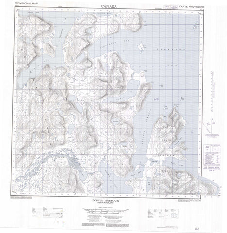 024P16 Eclipse Harbour Canadian topographic map, 1:50,000 scale