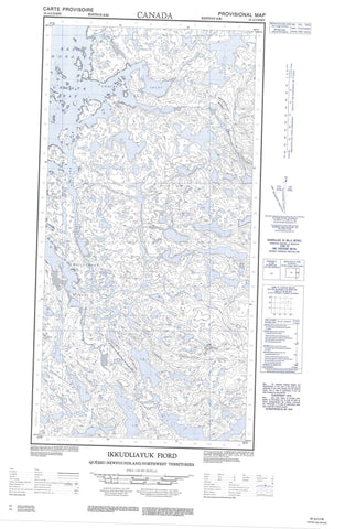 025A02W Ikkudliayuk Fiord Canadian topographic map, 1:50,000 scale