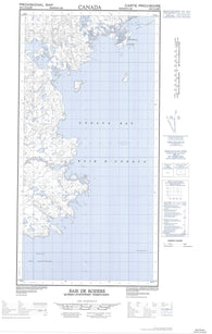 025C12E Baie De Roziere Canadian topographic map, 1:50,000 scale