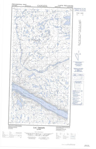 025D02W Lac Trempe Canadian topographic map, 1:50,000 scale