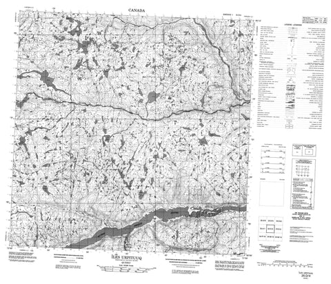 025D04 Iles Urpituuq Canadian topographic map, 1:50,000 scale