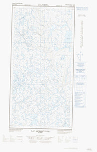 025D07E Mcgill Lake Canadian topographic map, 1:50,000 scale