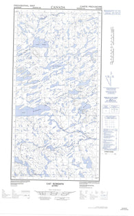 025D08E Roberts Lake Canadian topographic map, 1:50,000 scale