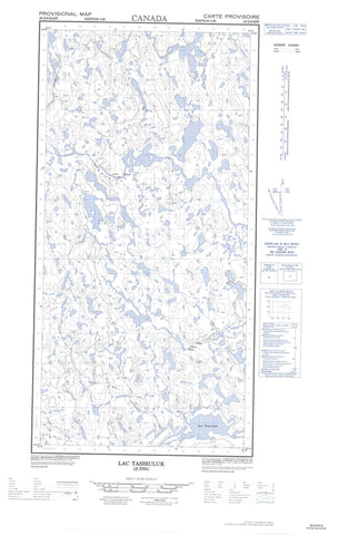 025D09E Lac Tasiruluk Canadian topographic map, 1:50,000 scale