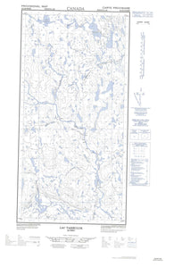 025D09W Lac Tasiruluk Canadian topographic map, 1:50,000 scale