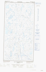 025D10E Lac Nagvaraaluk Canadian topographic map, 1:50,000 scale
