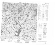 025D13 Lac Dinel Canadian topographic map, 1:50,000 scale