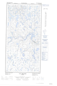 025D16W Lac Brochin Canadian topographic map, 1:50,000 scale