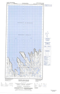 025E01W Pointe Jean Talon Canadian topographic map, 1:50,000 scale