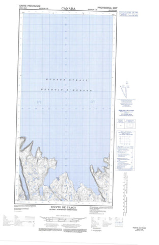 025E02E Pointe De Tracy Canadian topographic map, 1:50,000 scale