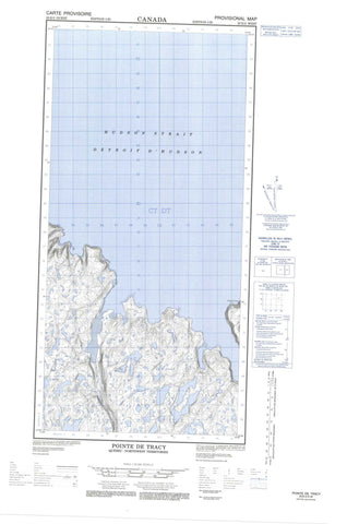 025E02W Pointe De Tracy Canadian topographic map, 1:50,000 scale