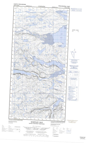 025E05W Whitley Bay Canadian topographic map, 1:50,000 scale