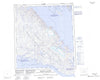 025J Grinnell Glacier Canadian topographic map, 1:250,000 scale