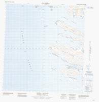 025L14 Emma Island Canadian topographic map, 1:50,000 scale