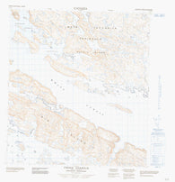 025L15 Fisher Harbour Canadian topographic map, 1:50,000 scale