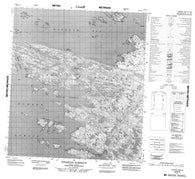 025M05 Wharton Harbour Canadian topographic map, 1:50,000 scale