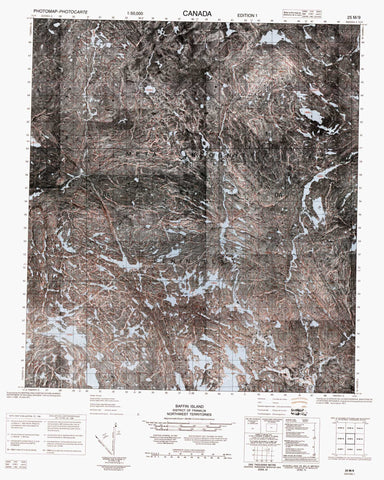 025M09 No Title Canadian topographic map, 1:50,000 scale