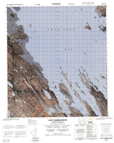 025N08 No Title Canadian topographic map, 1:50,000 scale