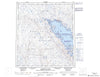 025N Armshow River Canadian topographic map, 1:250,000 scale