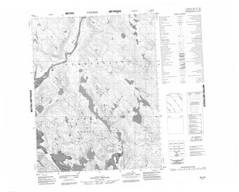 026J08 No Title Canadian topographic map, 1:50,000 scale