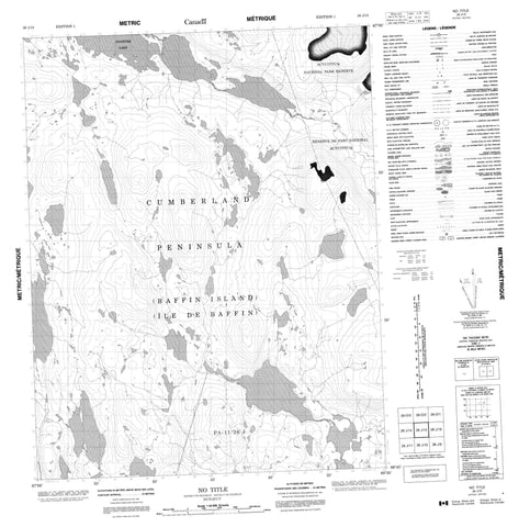 026J15 No Title Canadian topographic map, 1:50,000 scale