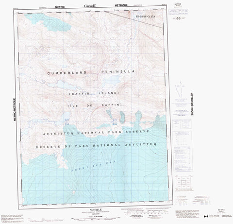 026O11 No Title Canadian topographic map, 1:50,000 scale