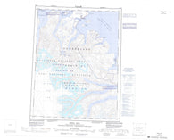 026P Okoa Bay Canadian topographic map, 1:250,000 scale